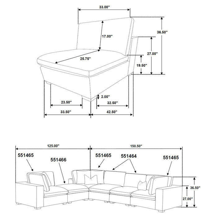 Lakeview Modular Sectional Sofa - Home Furniture And More (Brentwood, MD)