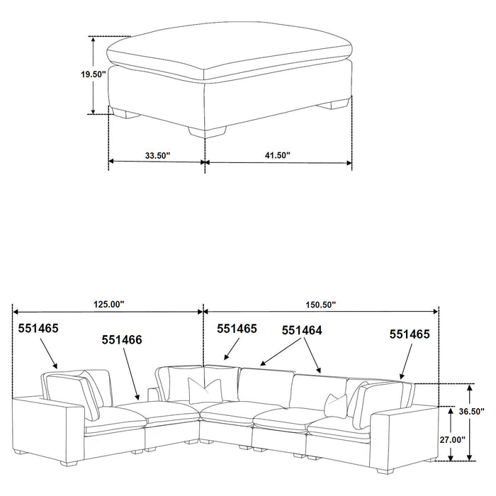 Lakeview Modular Sectional Sofa - Home Furniture And More (Brentwood, MD)