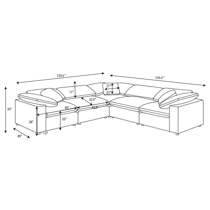 Raleigh Modular Sectional Sofa - Home Furniture And More (Brentwood, MD)