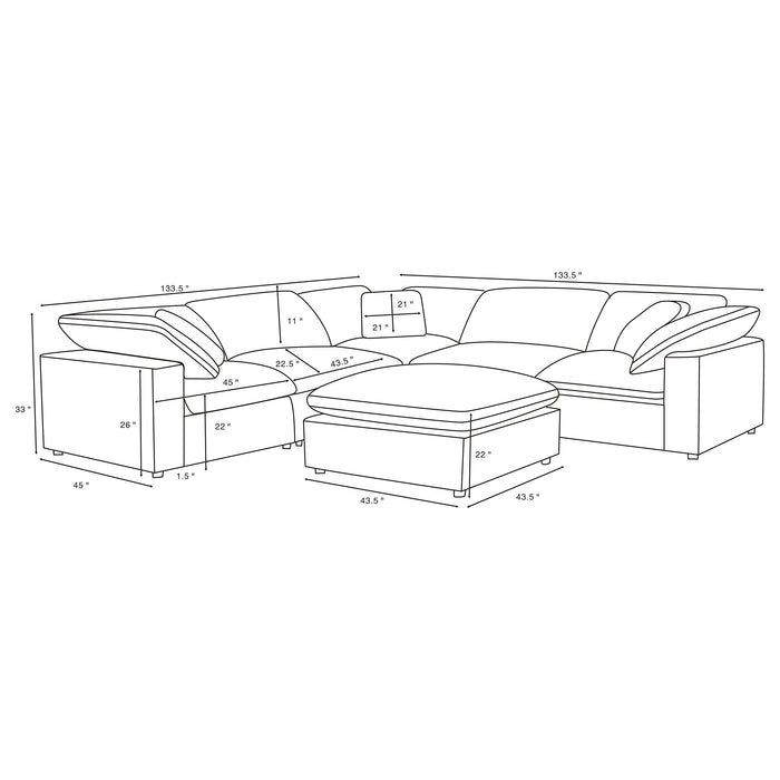 Raleigh Modular Sectional Sofa - Home Furniture And More (Brentwood, MD)