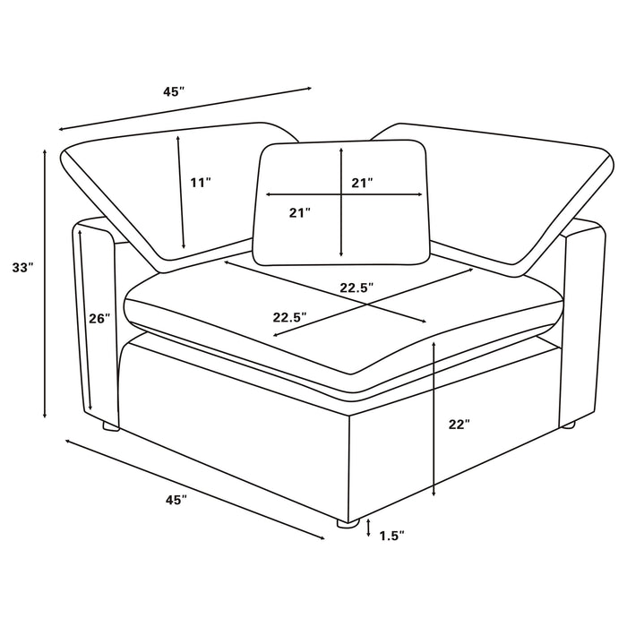 Raleigh Modular Sectional Sofa - Home Furniture And More (Brentwood, MD)