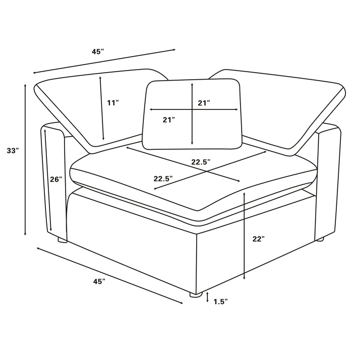 Raleigh Modular Sectional Sofa - Home Furniture And More (Brentwood, MD)