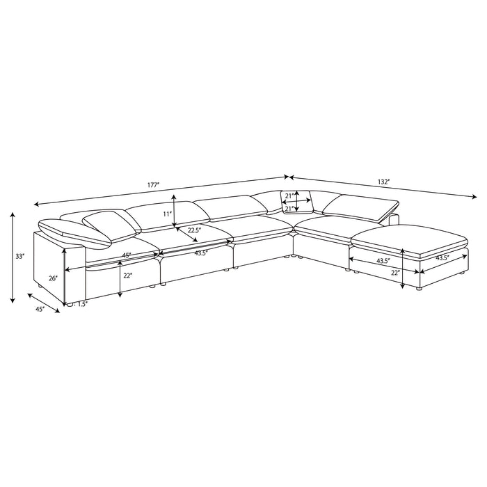Raleigh Modular Sectional Sofa - Home Furniture And More (Brentwood, MD)