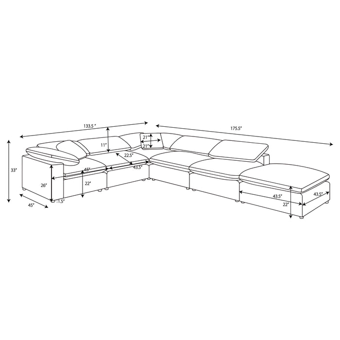Raleigh Modular Sectional Sofa - Home Furniture And More (Brentwood, MD)
