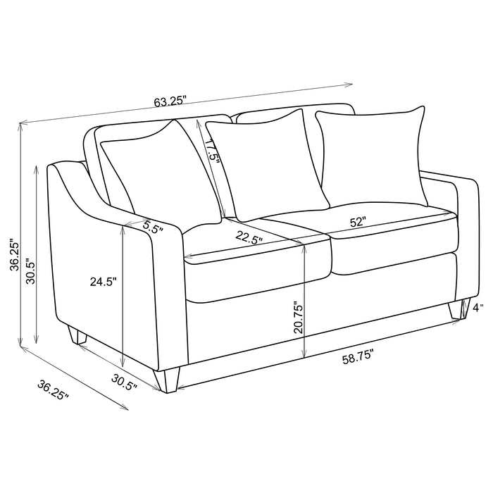 Christine Loveseat - Home Furniture And More (Brentwood, MD)