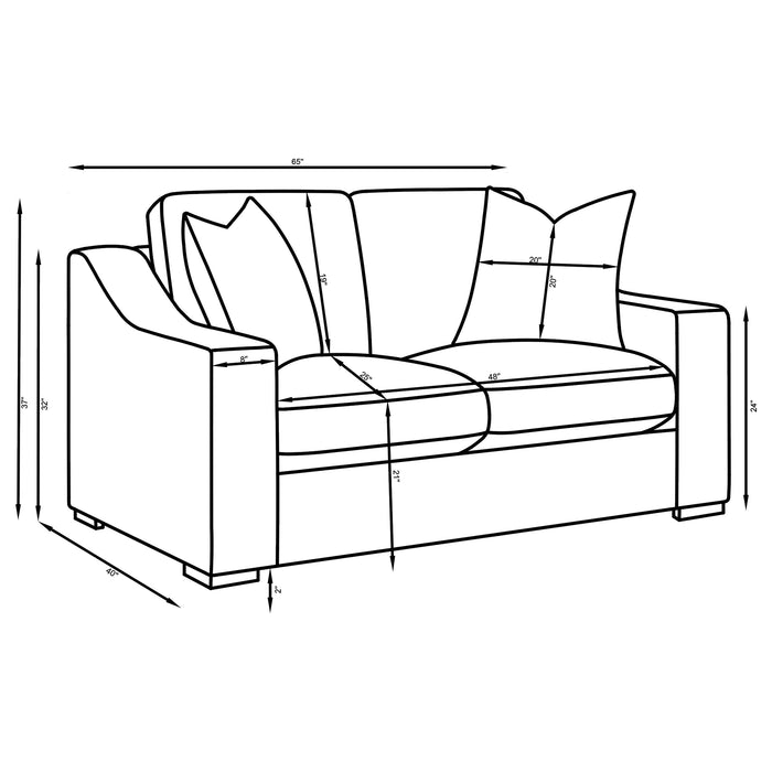 Ashlyn Loveseat - Home Furniture And More (Brentwood, MD)
