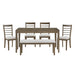 Emilia 6-Piece Pack Dining Set - Home Furniture And More (Brentwood, MD)