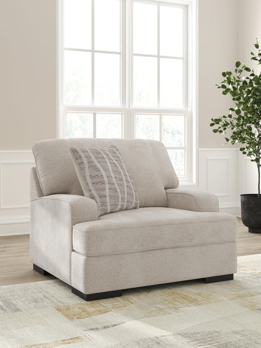 High Profile Chair & Ottoman Living Room Set - Home Furniture And More (Brentwood, MD)