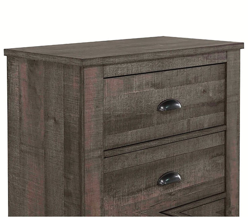 Crown Mark Furniture Coralee 5 Drawer Chest In Gray - Home Furniture And More (Brentwood, MD)
