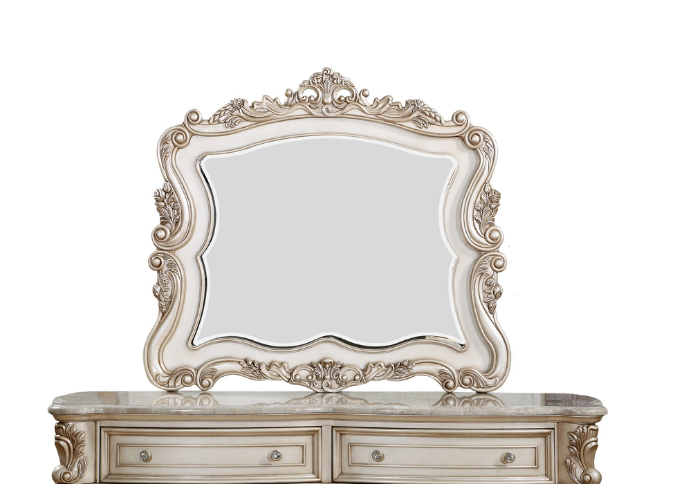 Gorsedd Antique White Mirror - Home Furniture And More (Brentwood, MD)