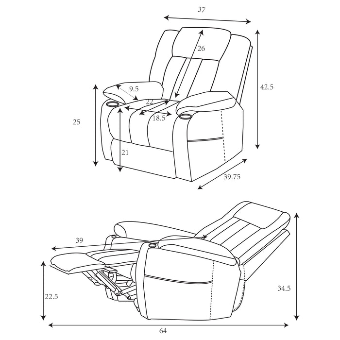 Houston Power Lift Recliner - Home Furniture And More (Brentwood, MD)