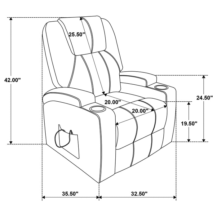 Armstrong Power Lift Massage Recliner - Home Furniture And More (Brentwood, MD)