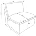 Collins Armless Chair - Home Furniture And More (Brentwood, MD)
