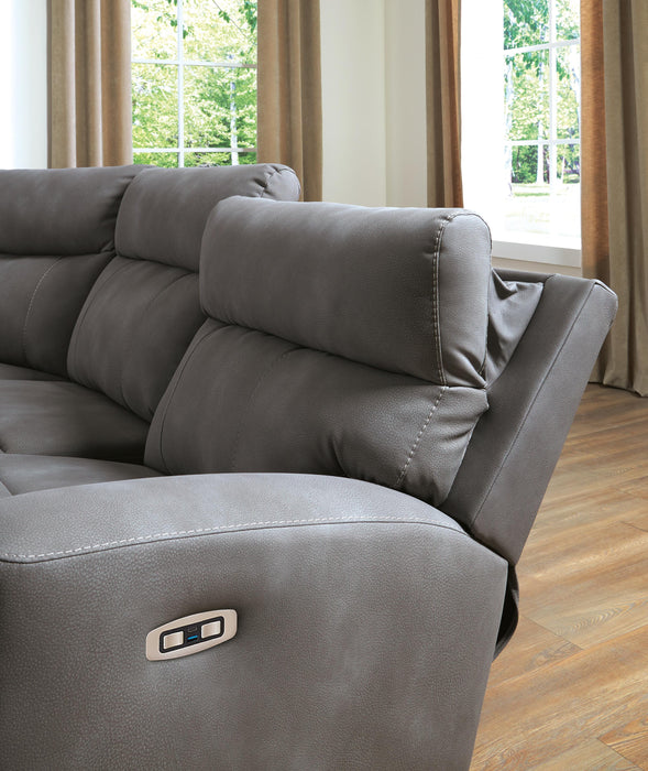 Next-Gen DuraPella Power Reclining Sectional Loveseat - Home Furniture And More (Brentwood, MD)