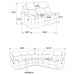 Sycamore Power Reclining Sectional Sofa - Home Furniture And More (Brentwood, MD)