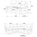 Sycamore Power Reclining Sectional Sofa - Home Furniture And More (Brentwood, MD)