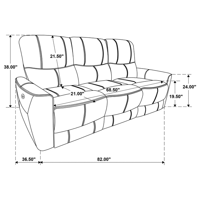 Greenfield Power Reclining Sofa - Home Furniture And More (Brentwood, MD)