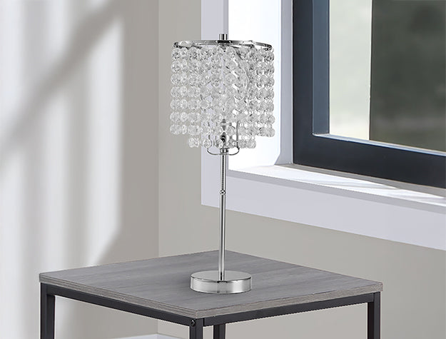 Chrome Table Lamp 19 H - Home Furniture And More (Brentwood, MD)