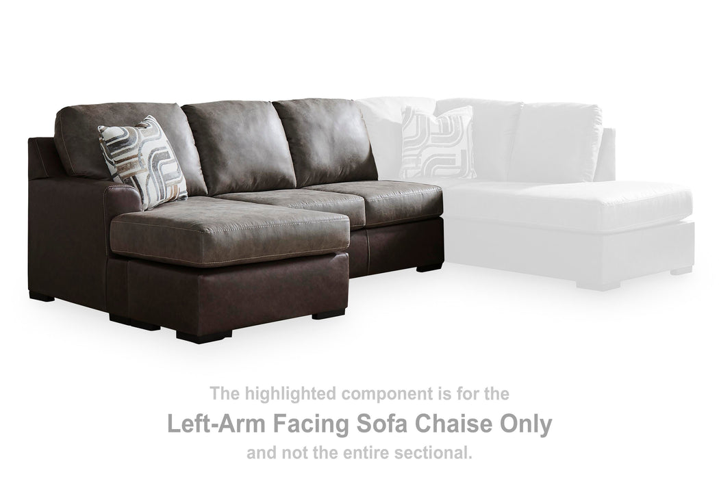 Castille Way Sectional with Chaise - Home Furniture And More (Brentwood, MD)