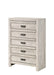 Crown Mark Furniture Valor 5 Drawer Chest in Gray image