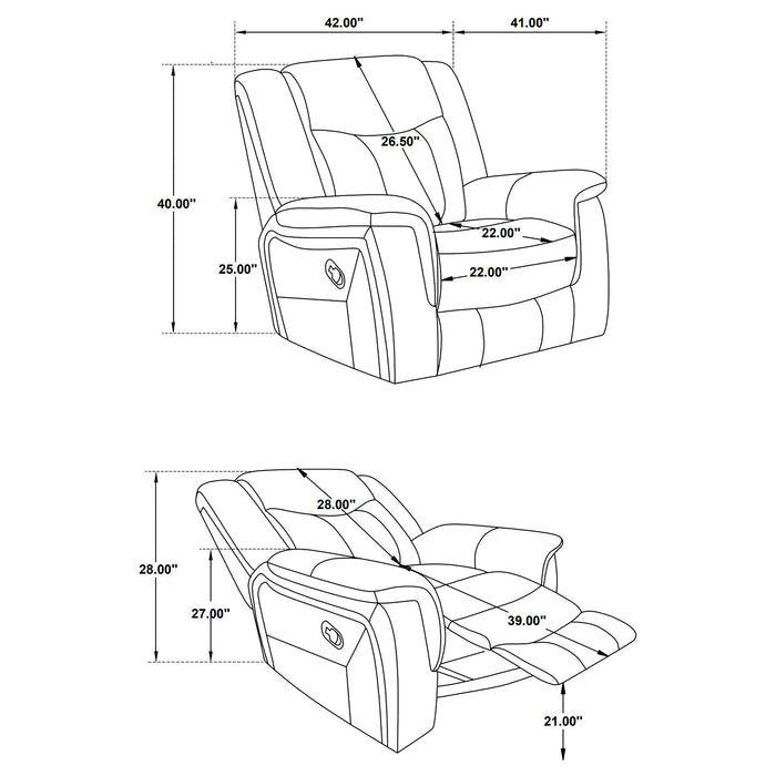Conrad Glider Recliner - Home Furniture And More (Brentwood, MD)