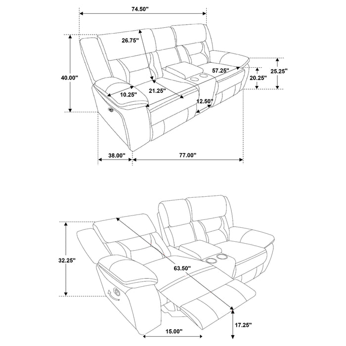 Greer Reclining Glider Loveseat - Home Furniture And More (Brentwood, MD)