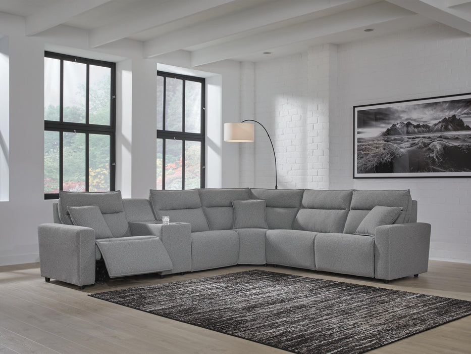 Modmax Reclining Sectional with Console - Home Furniture And More (Brentwood, MD)