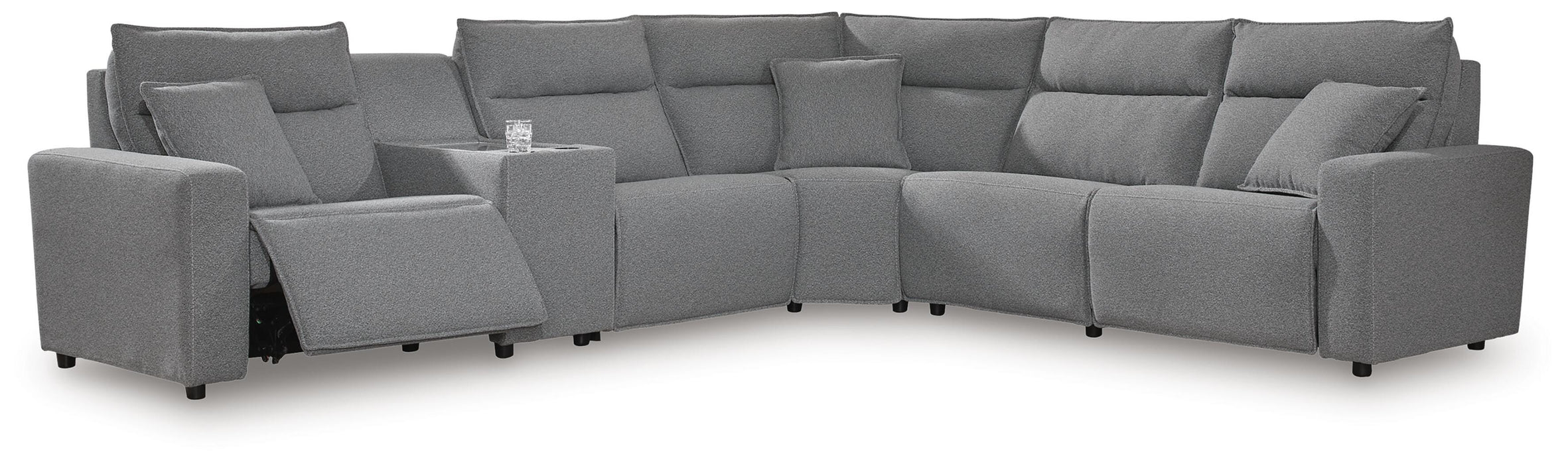 Modmax Reclining Sectional with Console - Home Furniture And More (Brentwood, MD)