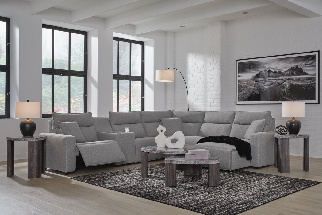 Modmax II Power Reclining Sectional with Chaise and Console - Home Furniture And More (Brentwood, MD)