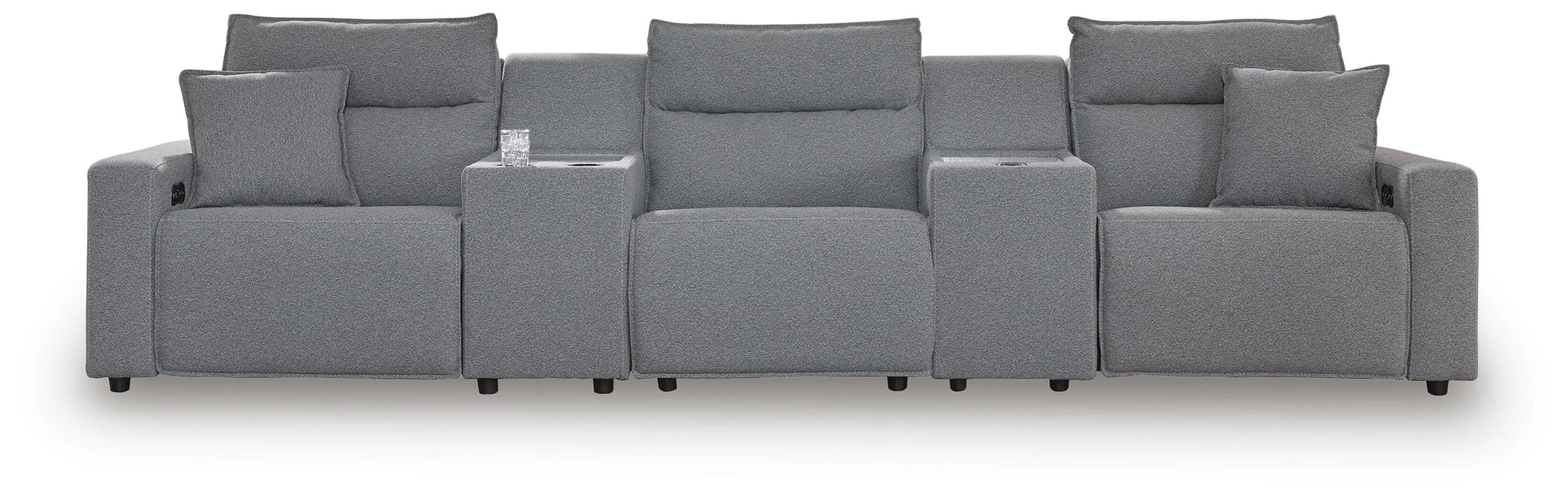 Modmax II 5-Piece Reclining Sectional with Consoles - Home Furniture And More (Brentwood, MD)