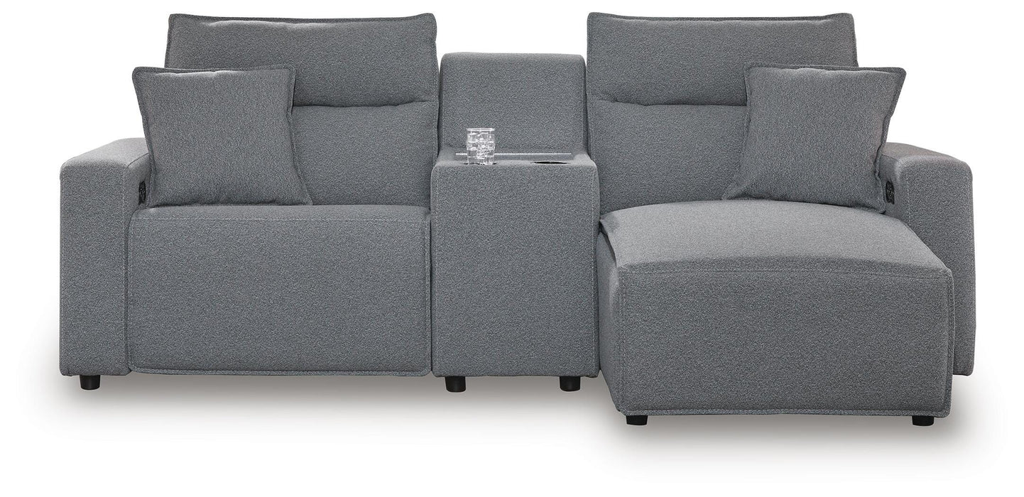 Modmax II Power Reclining Sectional with Chaise and Console - Home Furniture And More (Brentwood, MD)