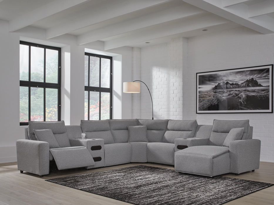 Modmax Power Reclining Sectional with Chaise - Home Furniture And More (Brentwood, MD)