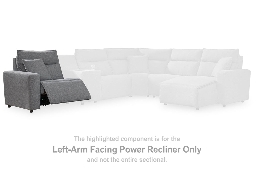 Modmax II Power Reclining Sectional with Chaise and Console - Home Furniture And More (Brentwood, MD)
