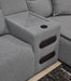 Modmax II Power Reclining Sectional with Chaise and Audio Console - Home Furniture And More (Brentwood, MD)