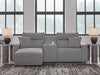 Modmax II Power Reclining Sectional with Chaise and Console - Home Furniture And More (Brentwood, MD)