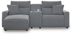 Modmax II Power Reclining Sectional with Chaise and Console - Home Furniture And More (Brentwood, MD)