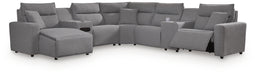 Modmax II Power Reclining Sectional with Chaise and Audio Console - Home Furniture And More (Brentwood, MD)