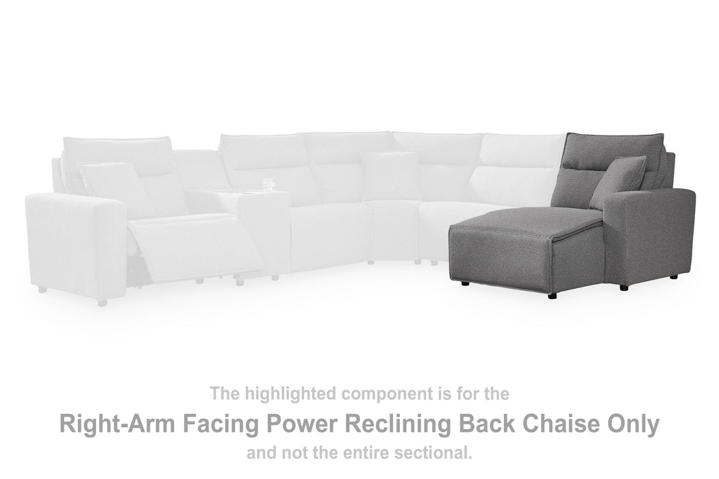 Modmax II Power Reclining Sectional with Chaise and Console - Home Furniture And More (Brentwood, MD)