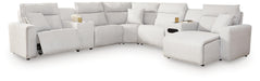 Modmax II Power Reclining Sectional with Chaise and Audio Console - Home Furniture And More (Brentwood, MD)