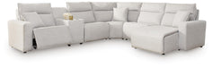 Modmax II Power Reclining Sectional with Chaise and Console - Home Furniture And More (Brentwood, MD)