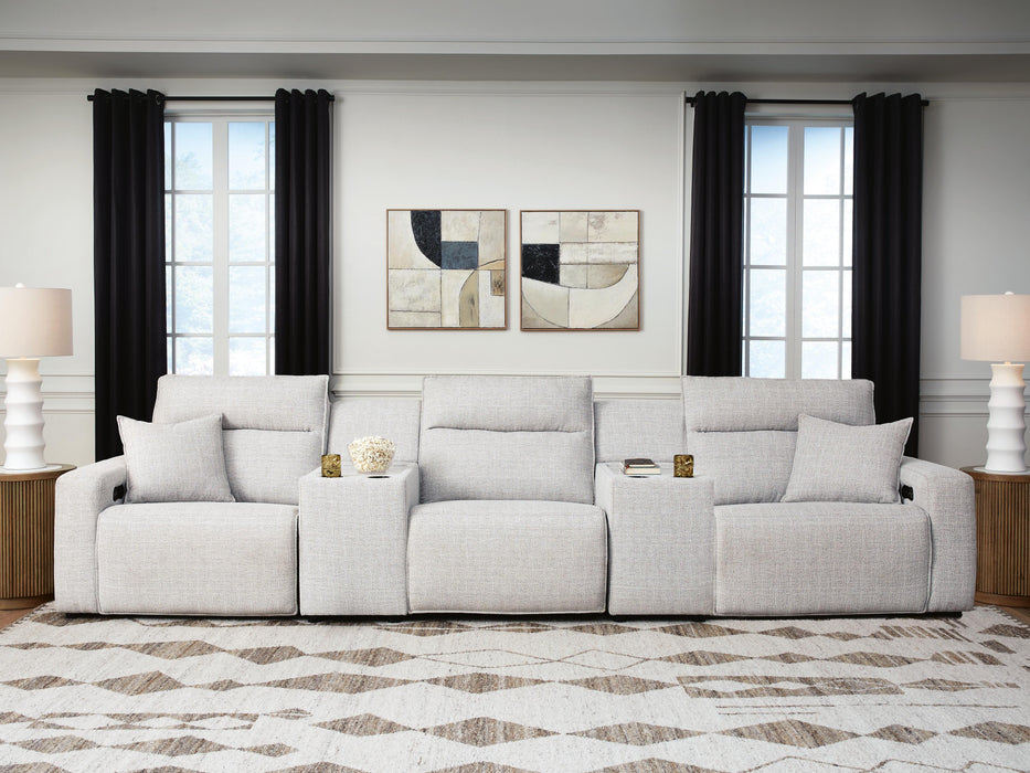 Modmax II Power Reclining Sectional with Consoles - Home Furniture And More (Brentwood, MD)