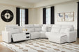 Modmax II Reclining Sectional with Chaise and Audio Console - Home Furniture And More (Brentwood, MD)