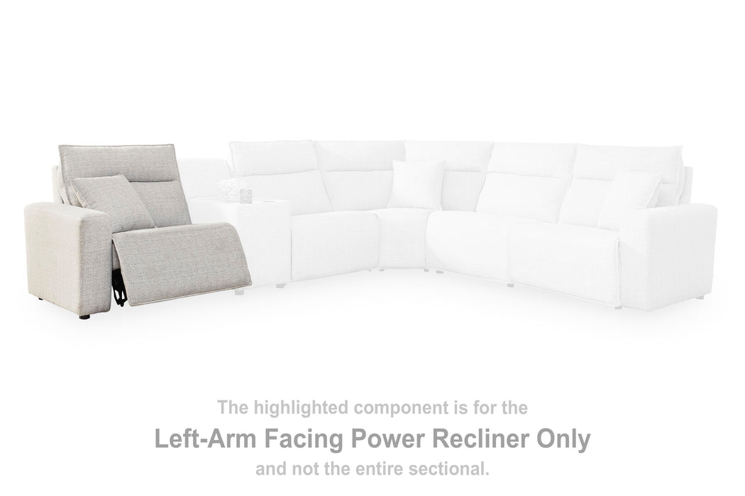 Modmax II Power Reclining Sectional with Chaise and Audio Console - Home Furniture And More (Brentwood, MD)