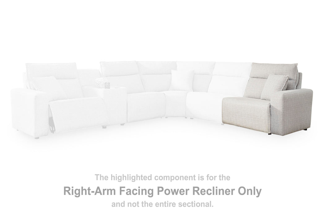 Modmax II Reclining Sectional with Chaise and Audio Console - Home Furniture And More (Brentwood, MD)