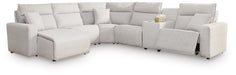 Modmax II Power Reclining Sectional with Chaise and Console - Home Furniture And More (Brentwood, MD)