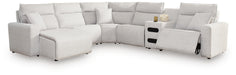 Modmax II Reclining Sectional with Chaise and Audio Console - Home Furniture And More (Brentwood, MD)