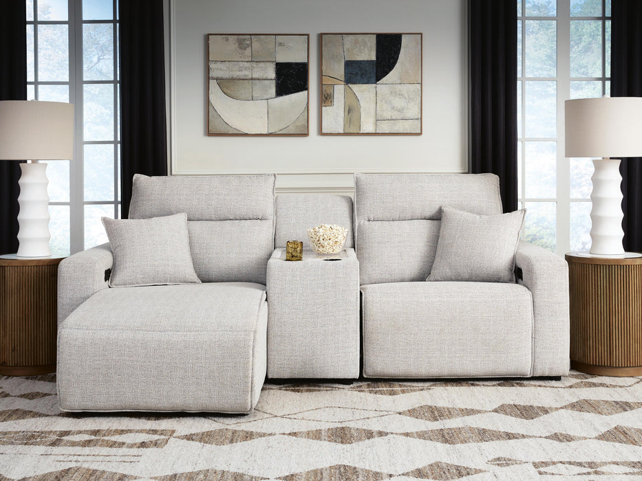 Modmax II Power Reclining Sectional with Chaise and Console - Home Furniture And More (Brentwood, MD)