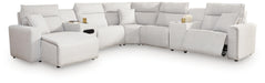 Modmax II Power Reclining Sectional with Chaise and Audio Console - Home Furniture And More (Brentwood, MD)