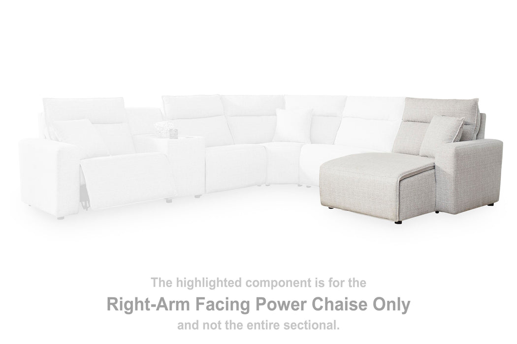 Modmax II Power Reclining Sectional with Chaise and Audio Console - Home Furniture And More (Brentwood, MD)