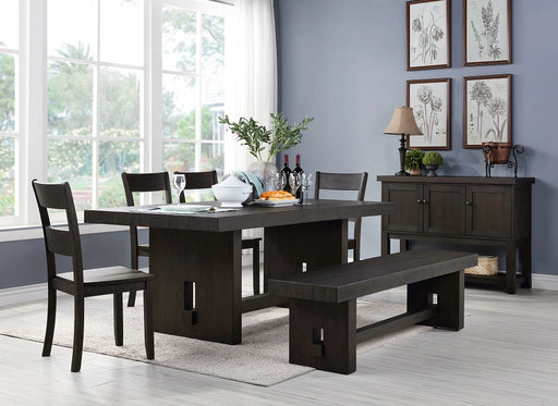 Haddie Distressed Walnut Dining Table - Home Furniture And More (Brentwood, MD)